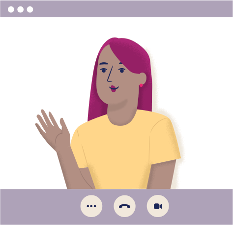 How to connect with any caller: illustration of a smiling but confused person